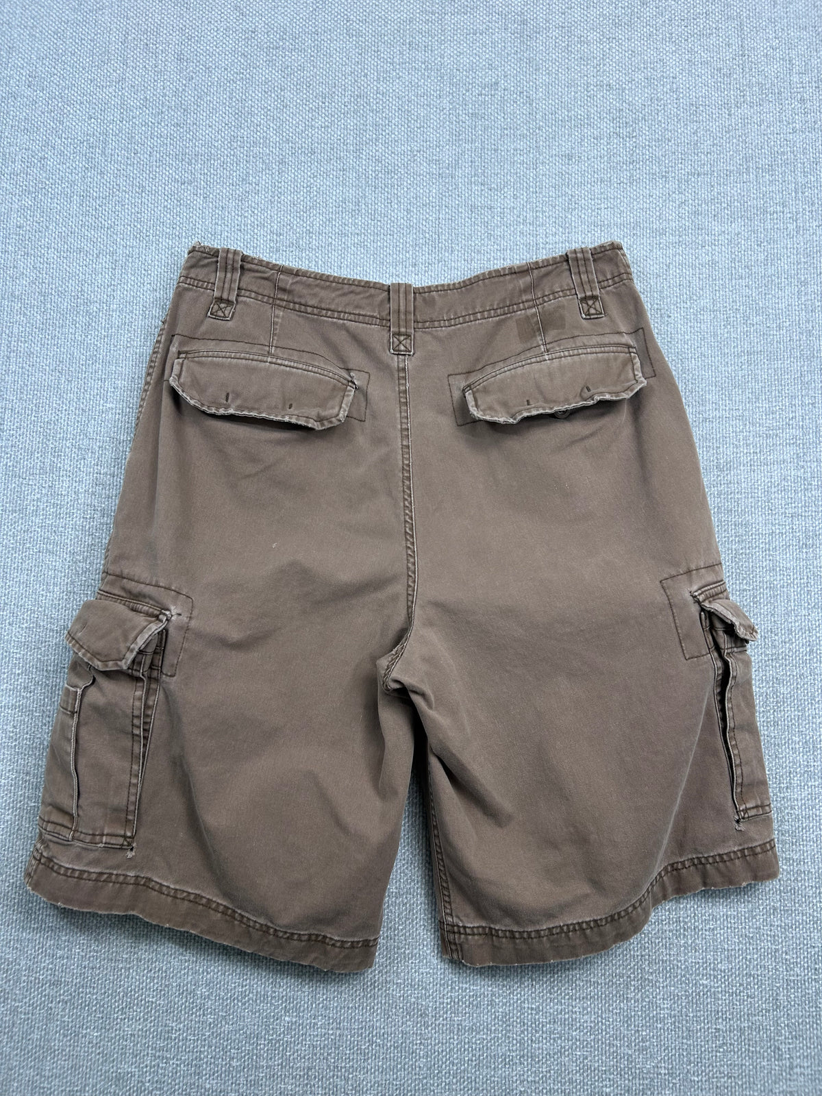 Y2K Brown Cargo Shorts 31"