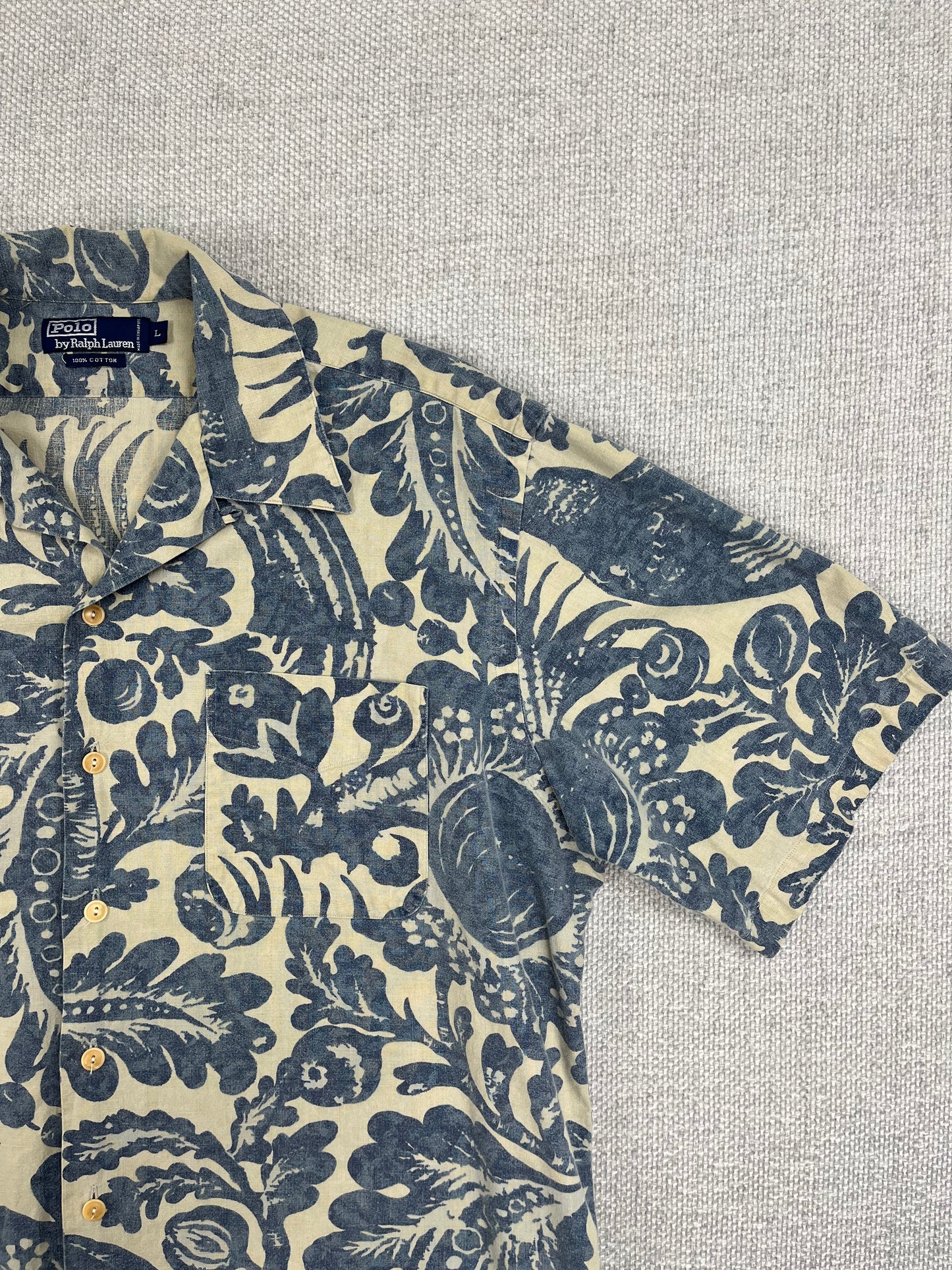 90's Polo Cotton Hawaiian Shirt