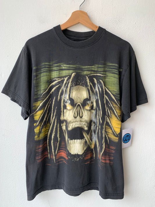 Y2K Skull Smoker T-Shirt