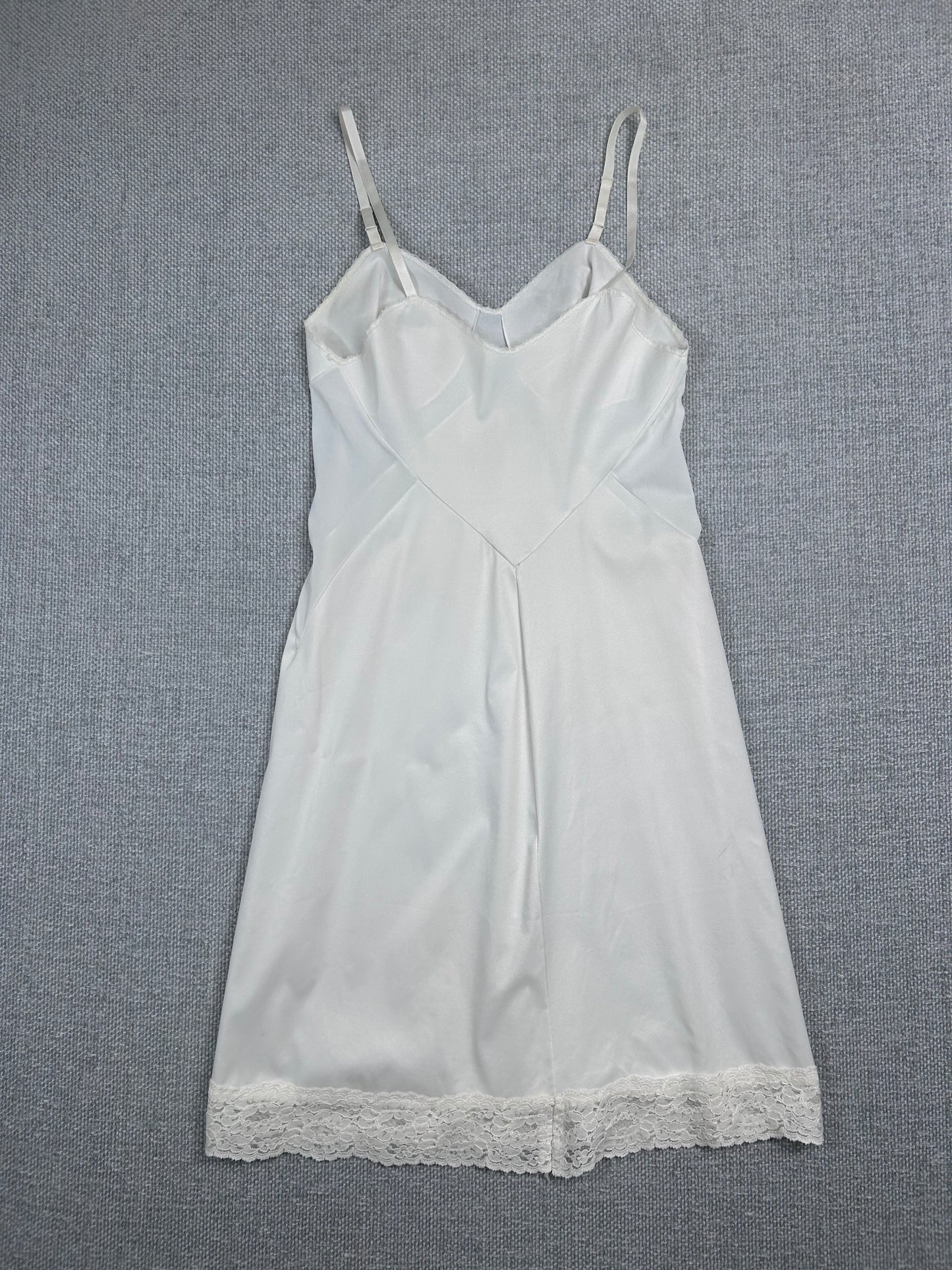 80's White Slip Dress