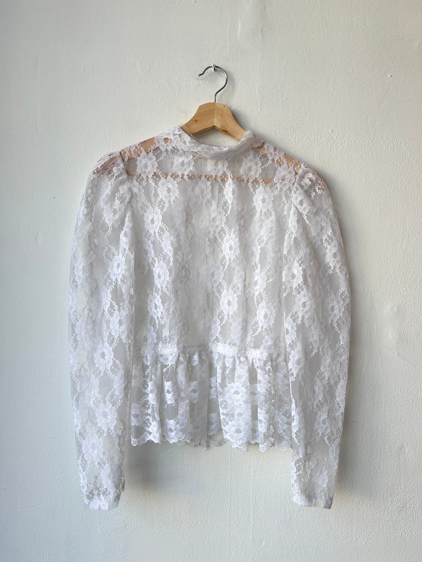 90's Sheer Lace Blouse