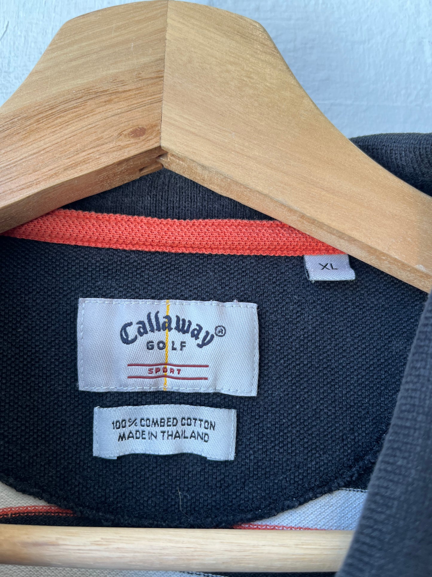 Y2K Callaway Striped Polo Shirt