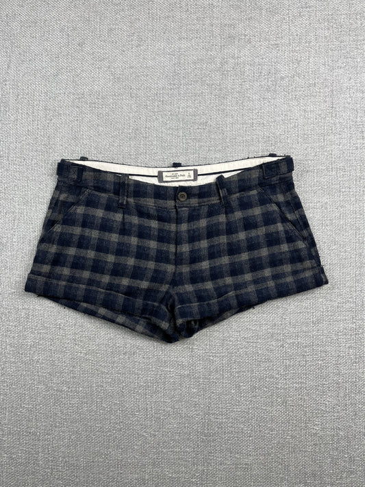 Y2K Abercrombie Wool Mini Shorts 31"