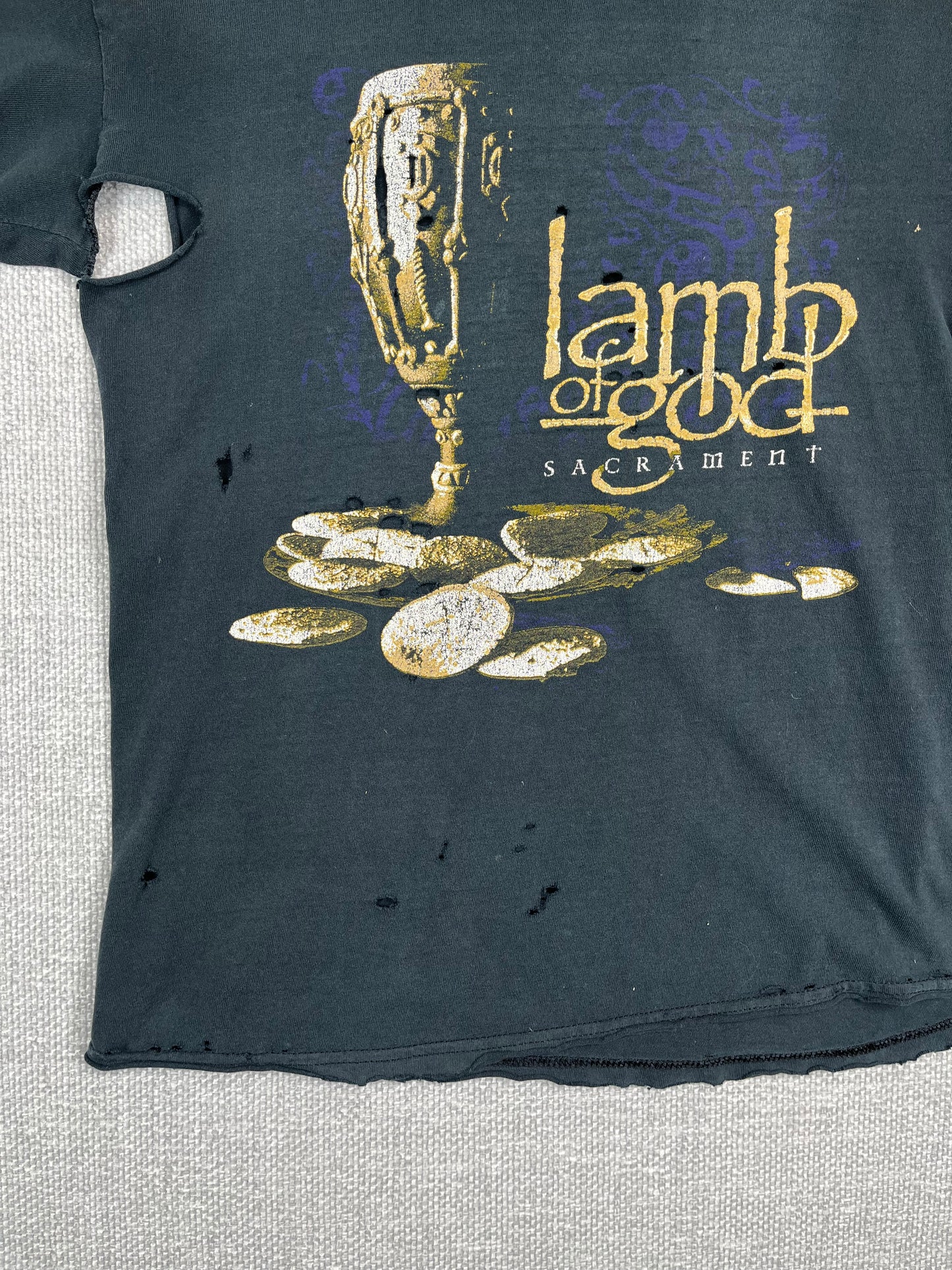 Y2K Lamb of God Distressed T-Shirt
