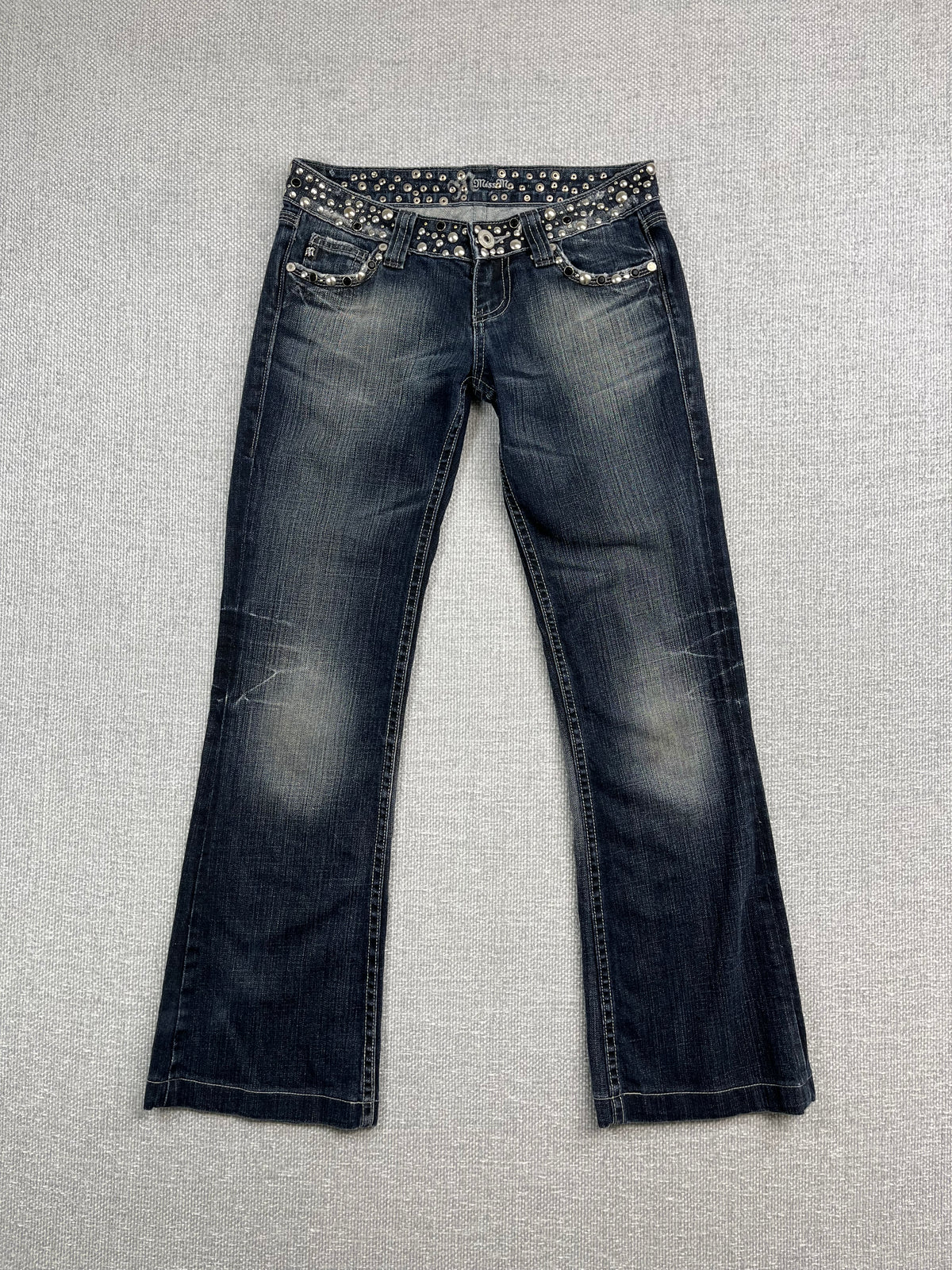 Y2K Studded Miss Me Jeans 28"