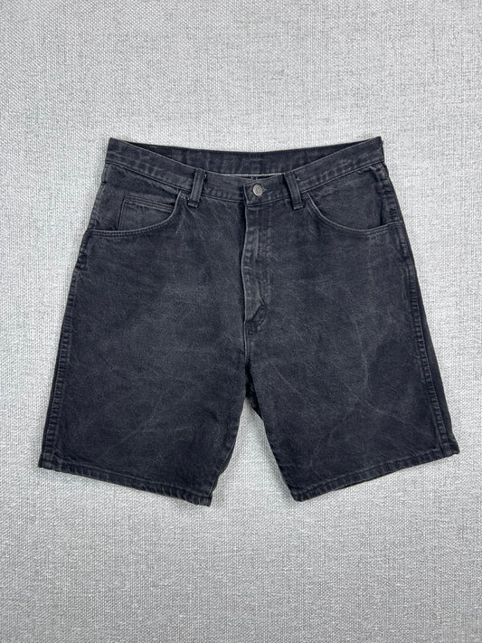 90's Wrangler Black Denim Shorts 32"