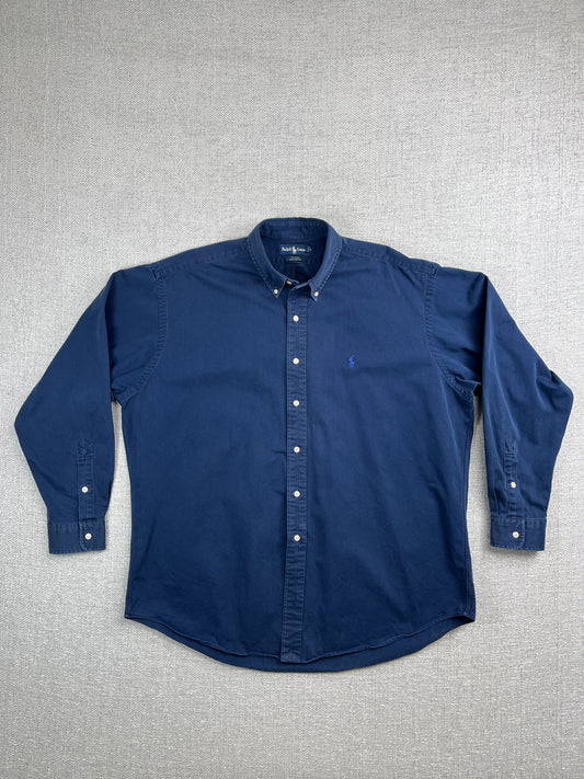 90's Ralph Lauren Navy Button Up Shirt