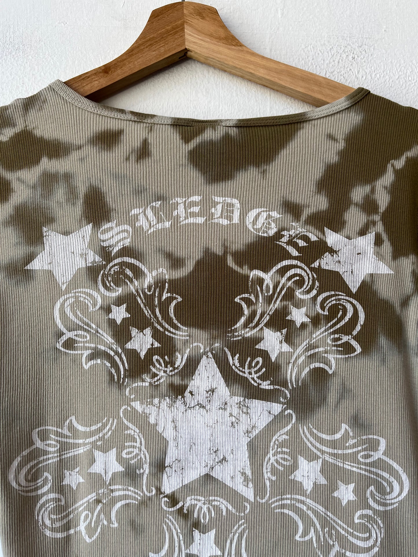 Y2K Ribbed Star Top