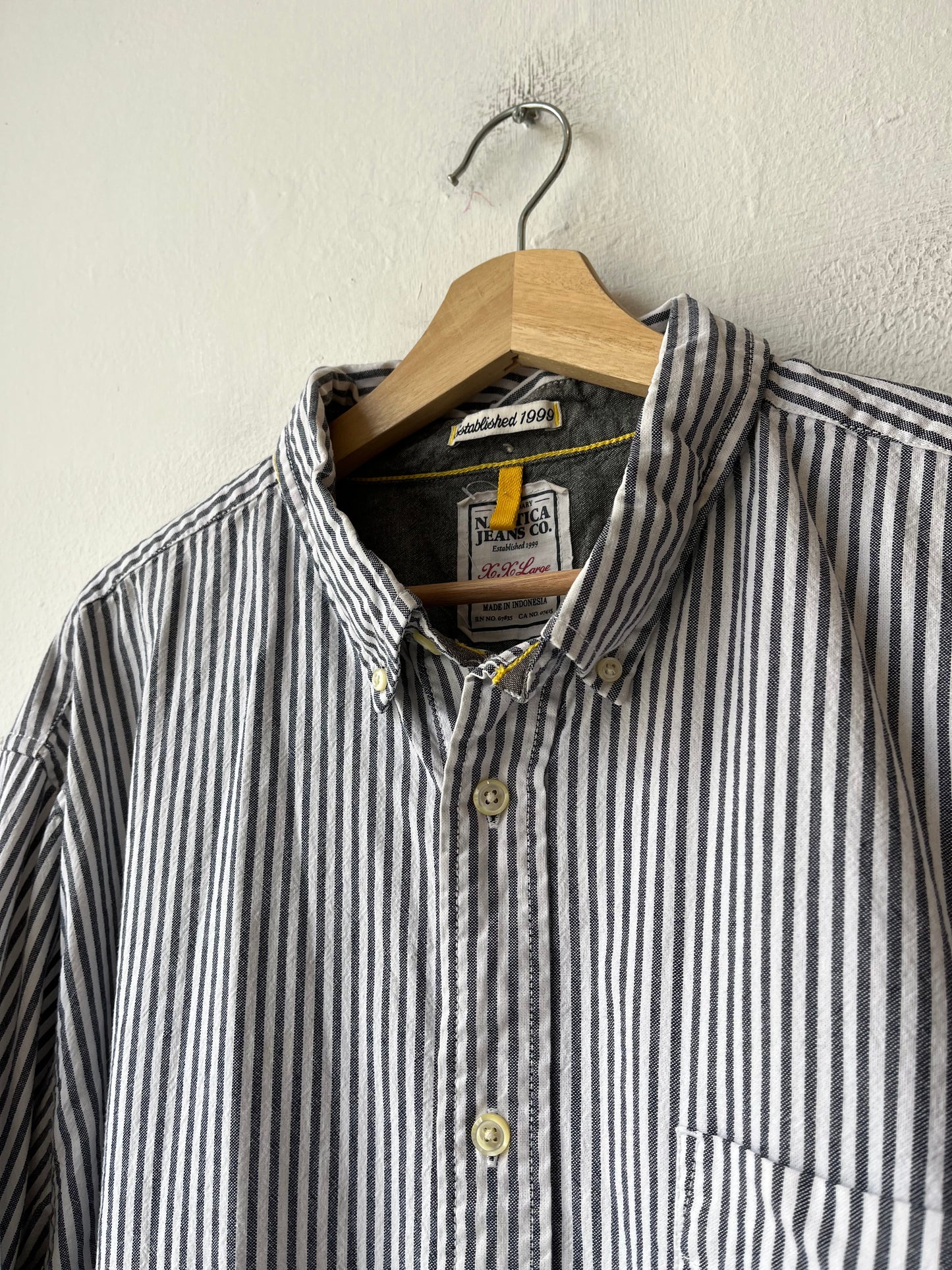 Y2K Striped Button Up Shirt