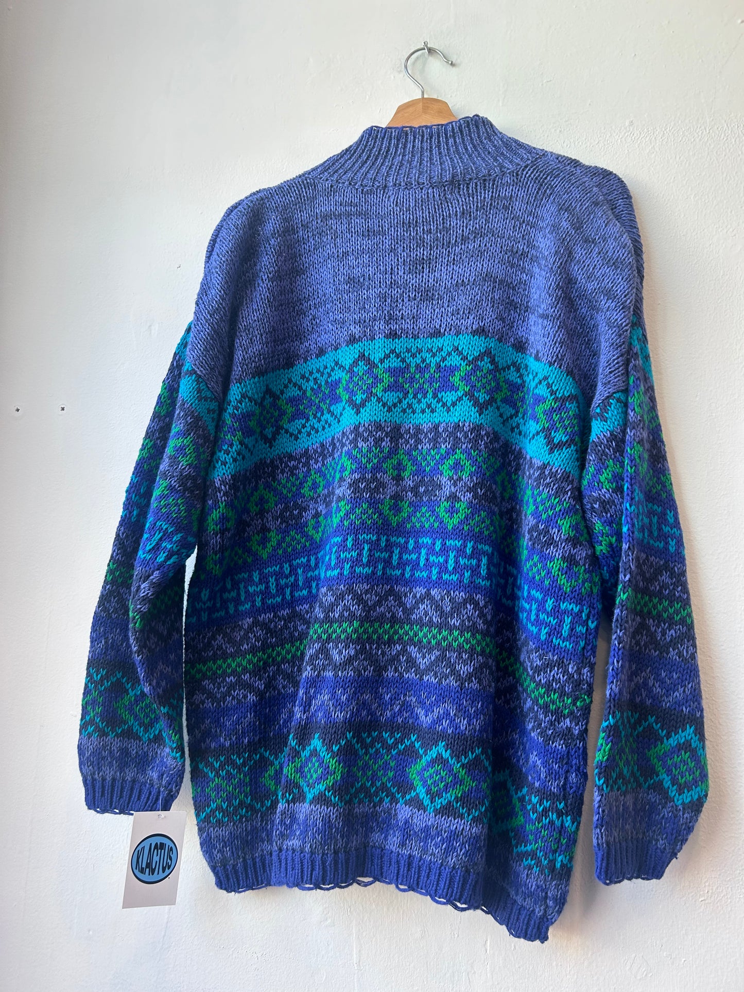 Y2K Knit Zip Up Sweater