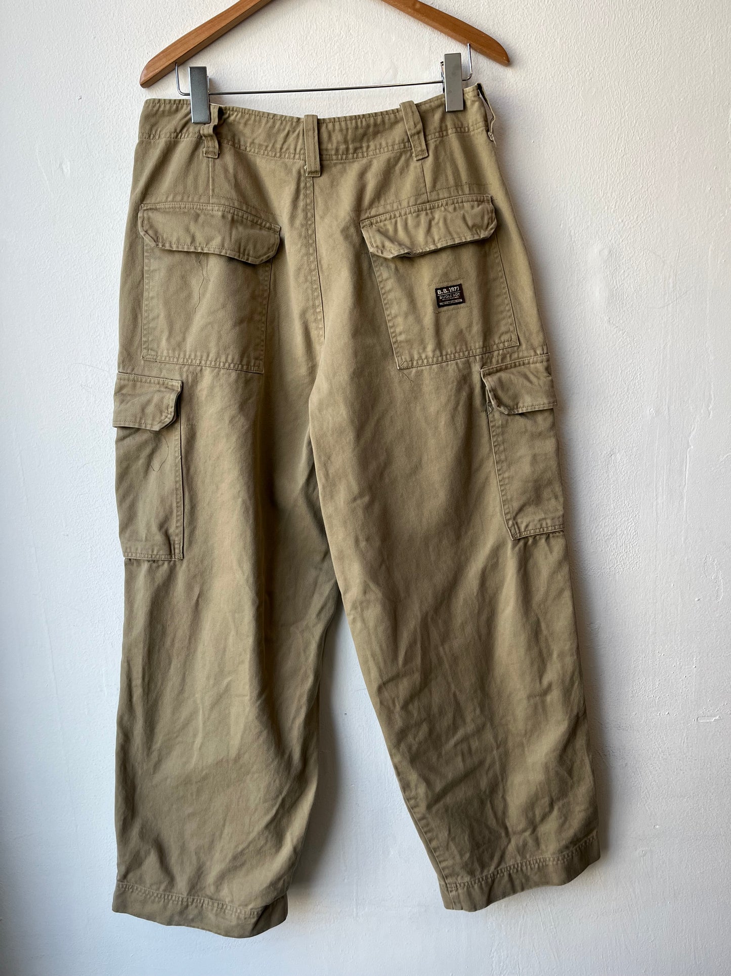 Y2K Tan Cargo Pants 32"