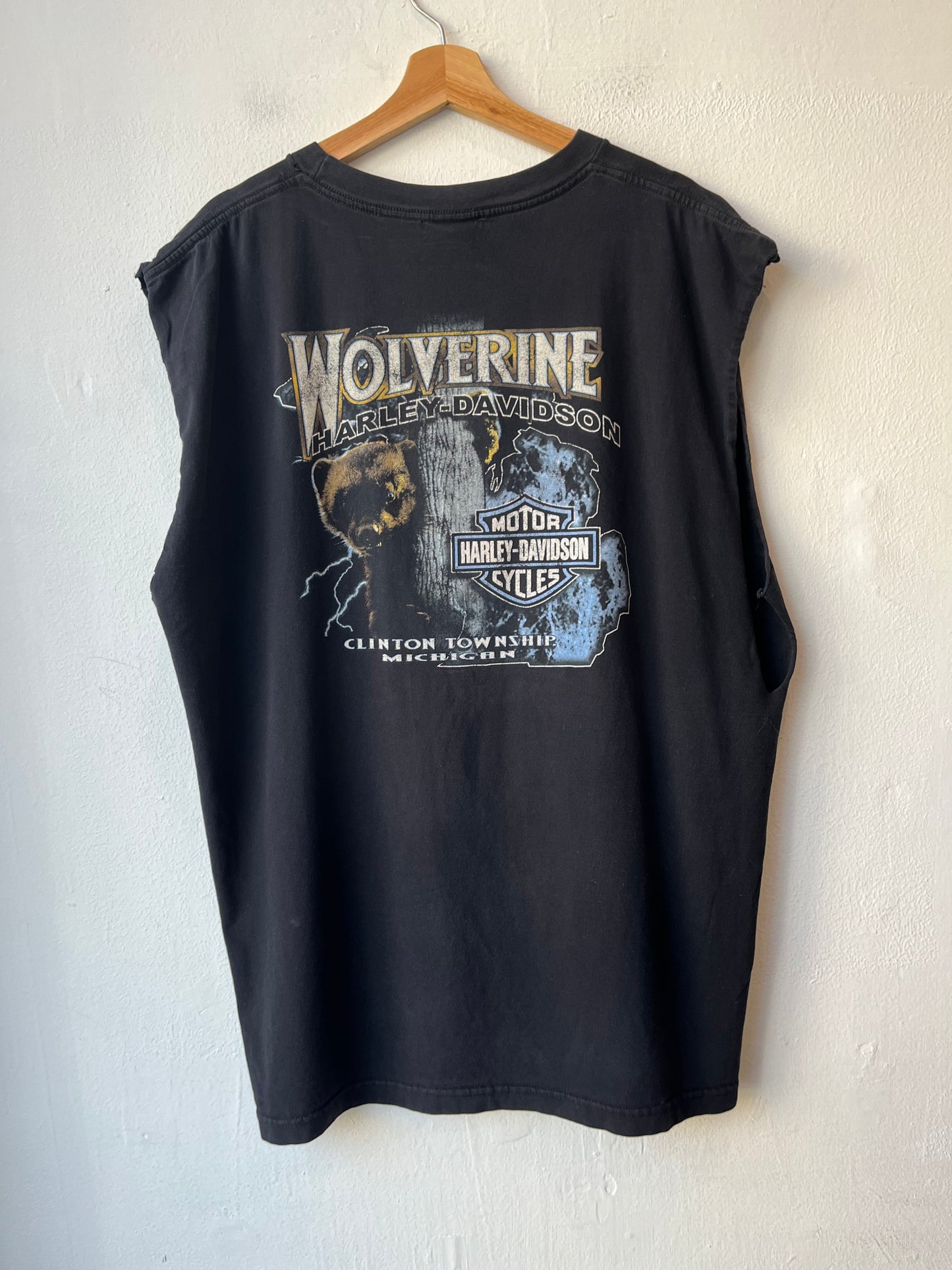 2007 Harley Michigan Cutoff Shirt
