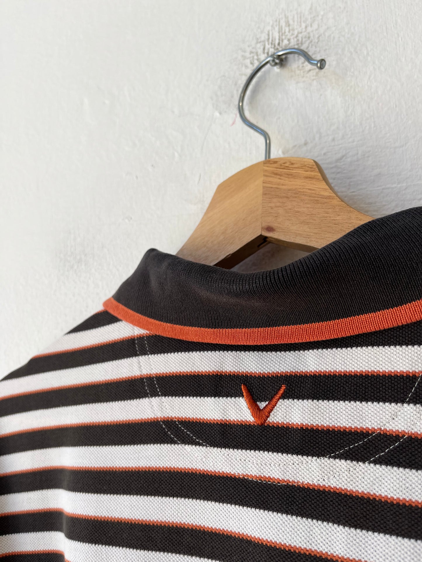 Y2K Callaway Striped Polo Shirt