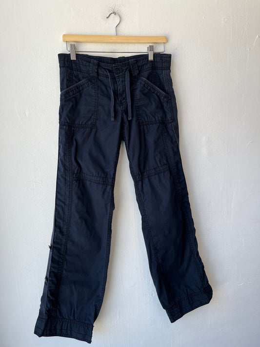 Y2K Navy Cargo Pants 28-31"