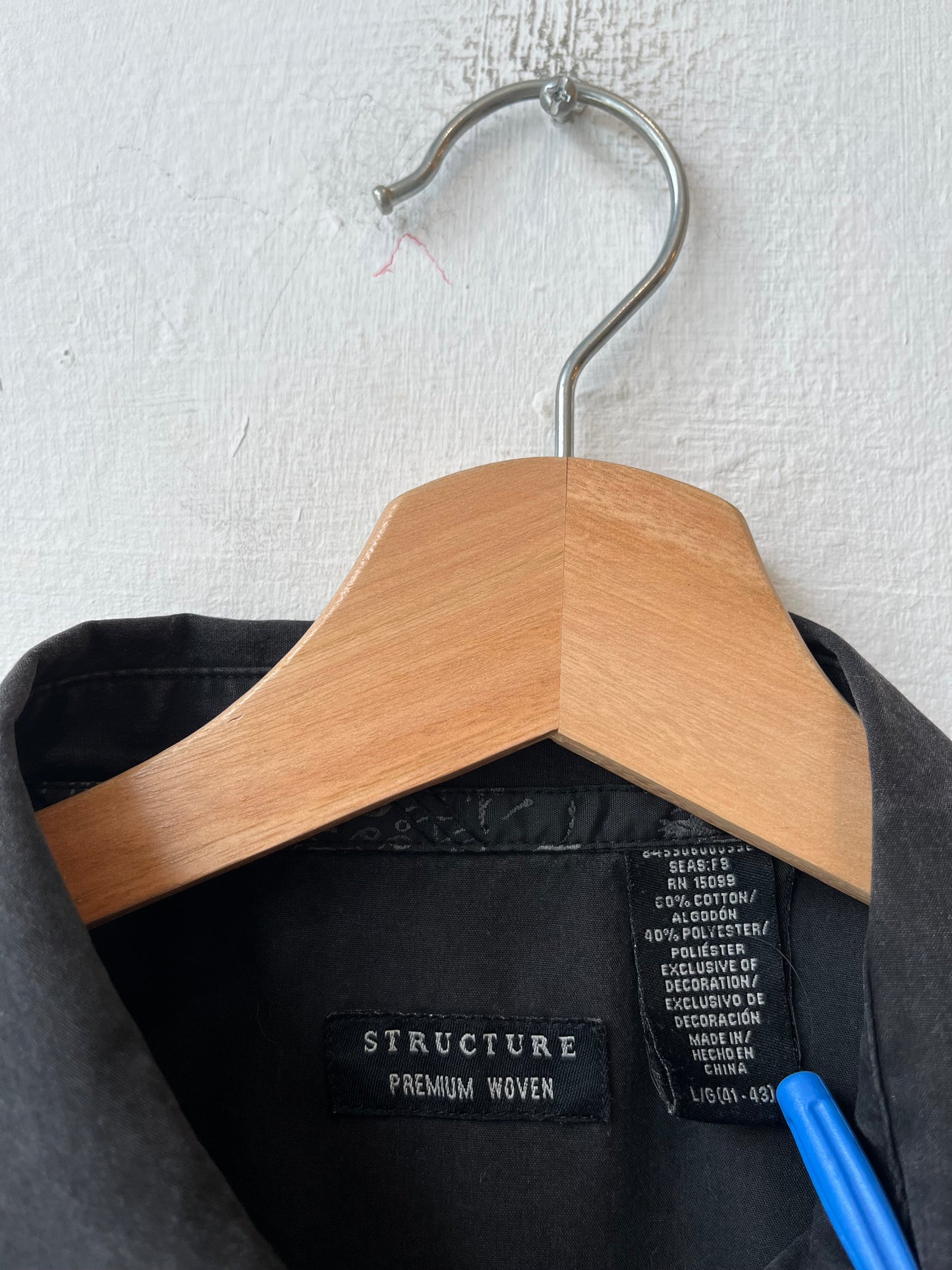 Y2K Black Dress Shirt