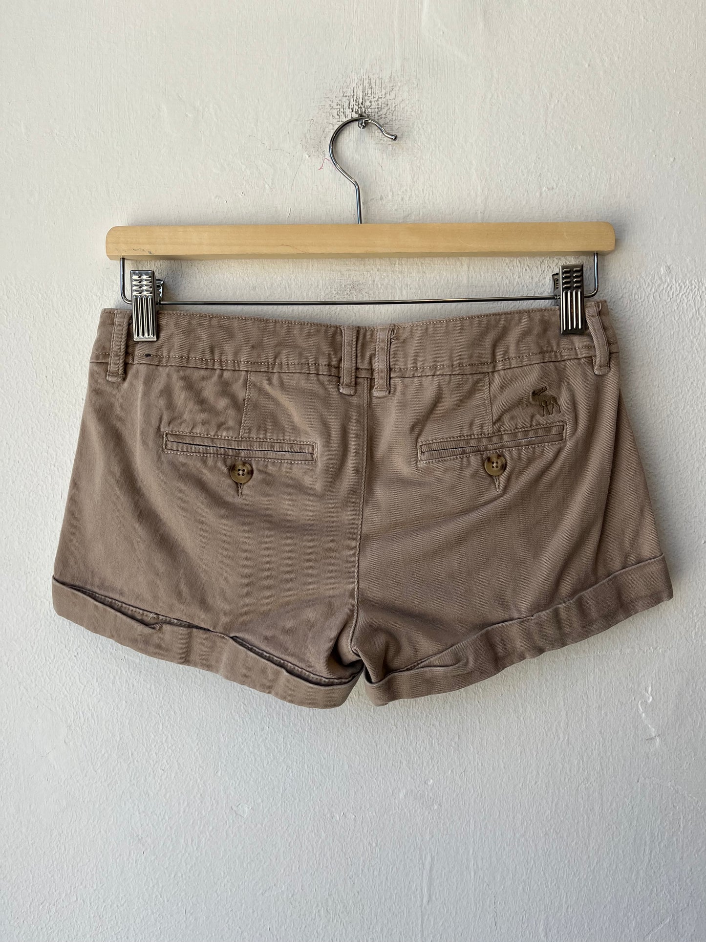 Y2K Cotton Mini Shorts 29"