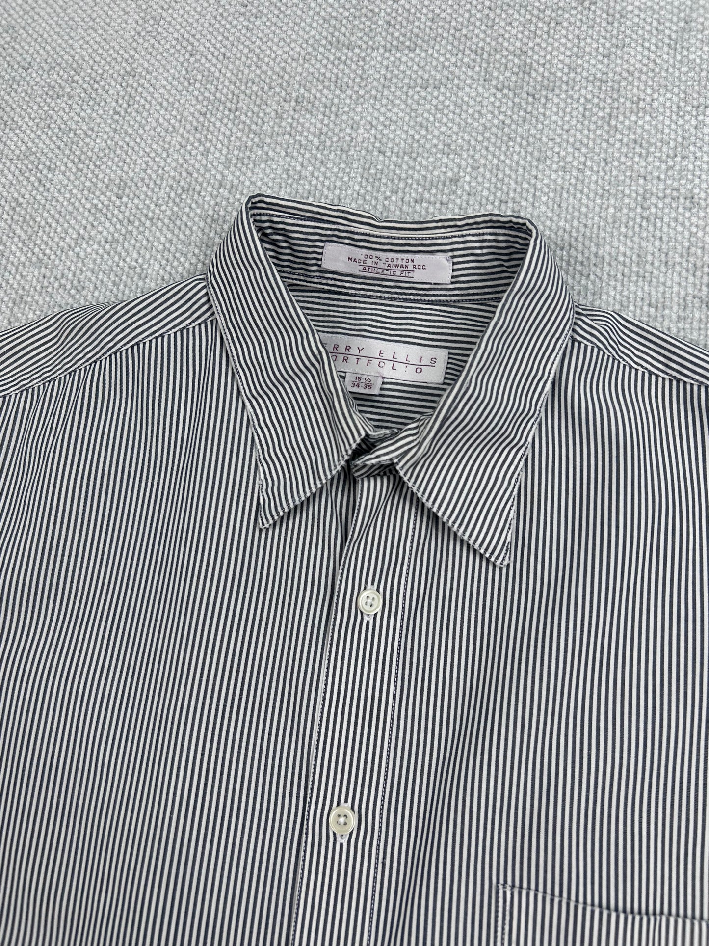 Y2K Striped Button Down