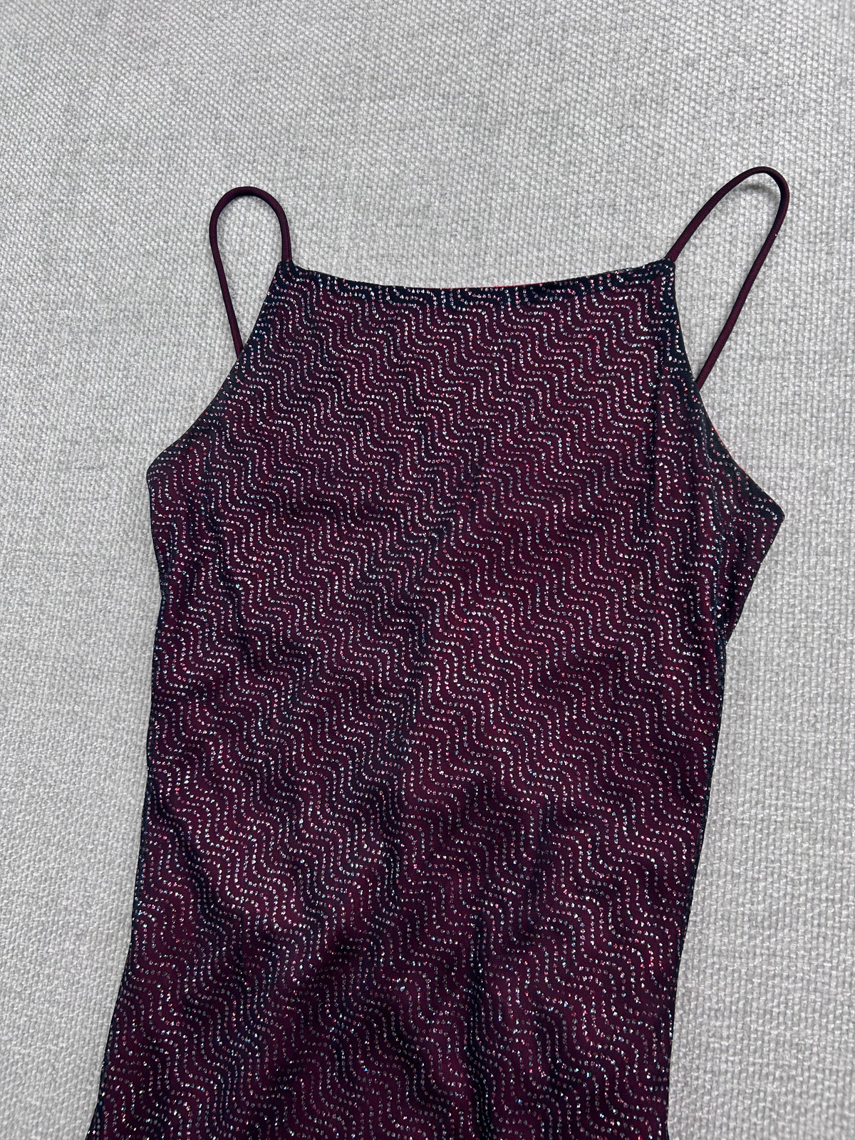 90's Backless Sparkly Gown