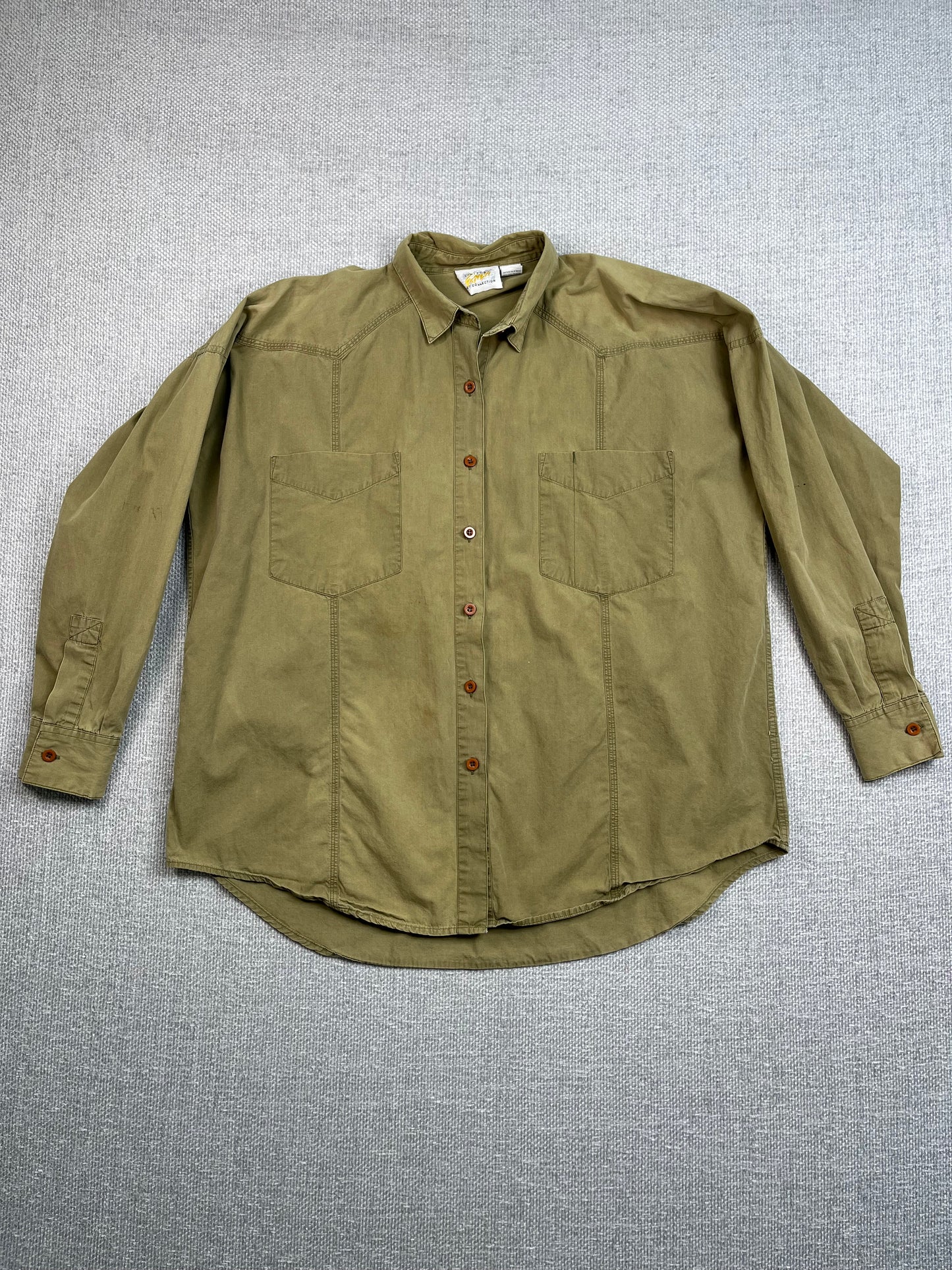 90's Green Button Down Shirt