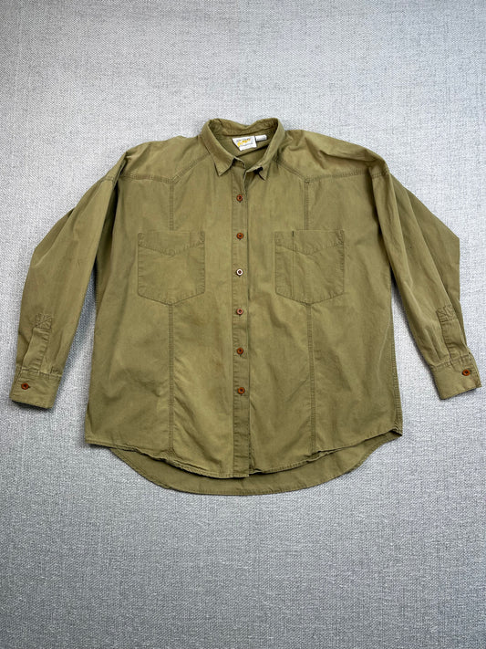 90's Green Button Down Shirt