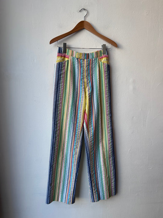 90's Striped Rainbow Pants 27"