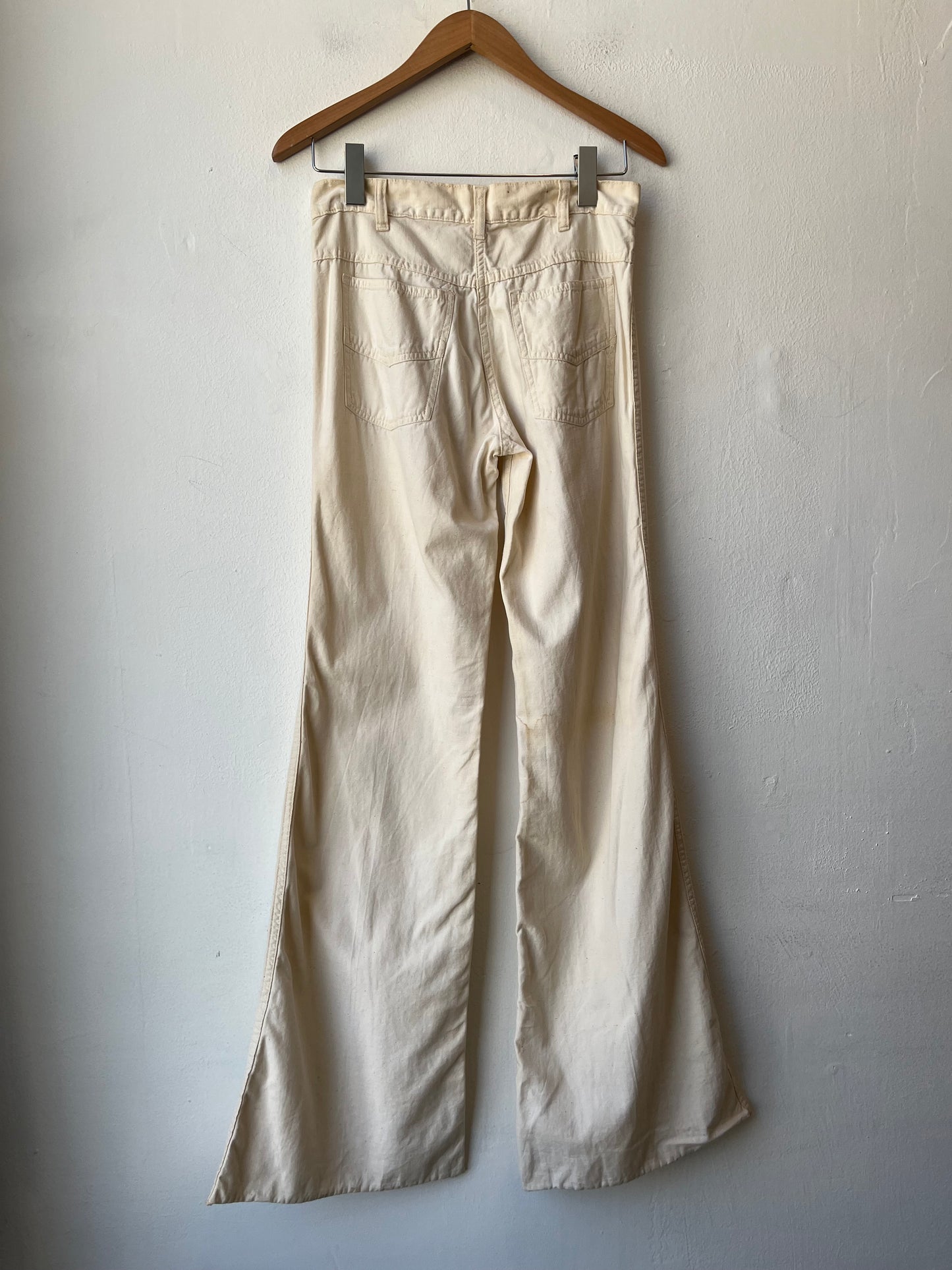 70's Cotton Bell Bottom Pants 29"