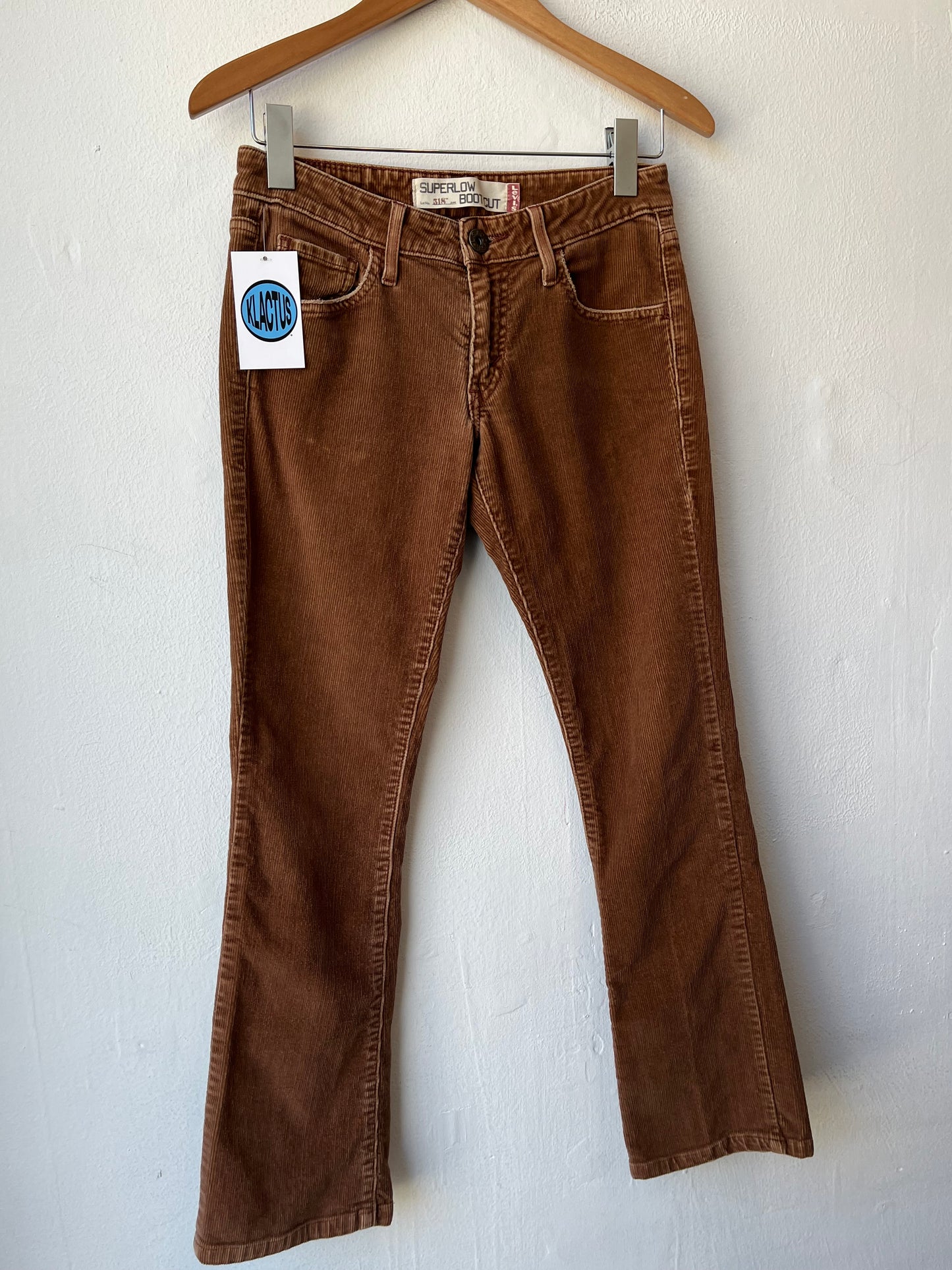 Y2K Levi's Low Rise Corduroy Pants 28"