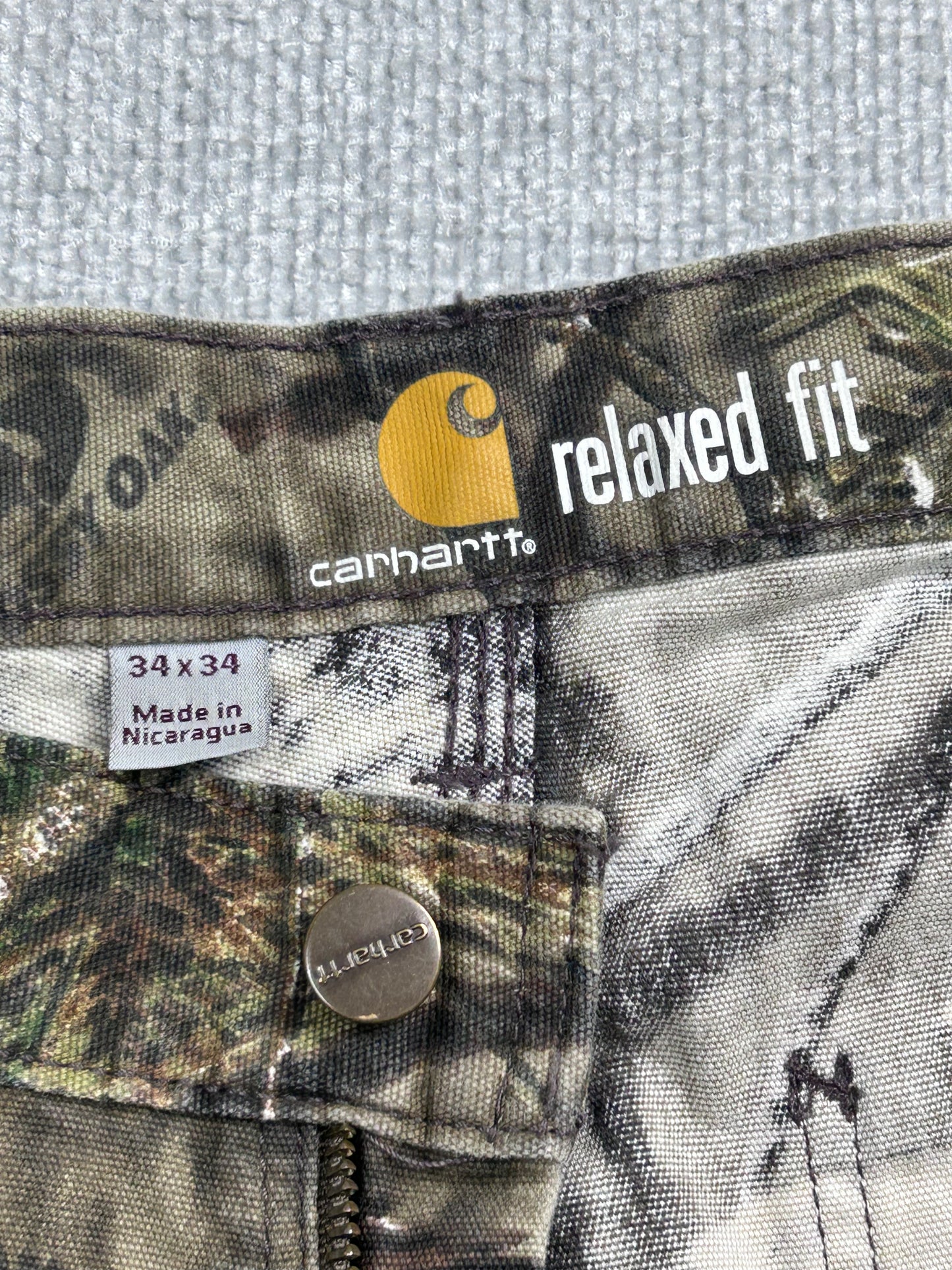 Y2K Carhartt Mossy Oak Pants 33"