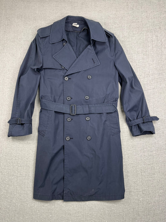 Y2K Navy Trench Coat