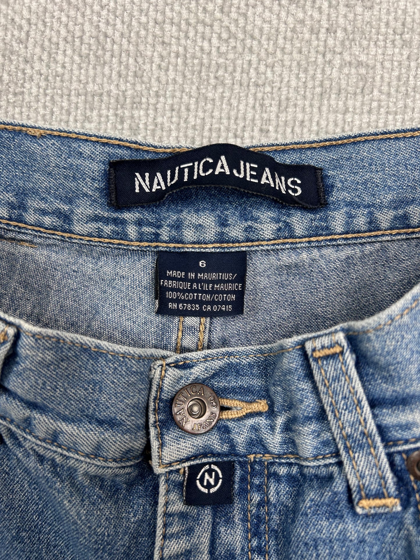 Y2K Denim Mini Shorts 28"