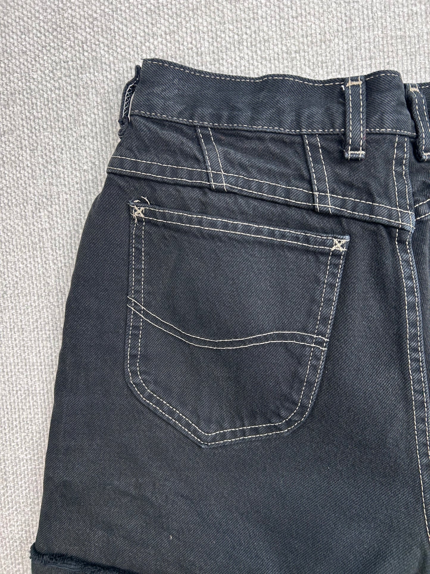 Y2K Black Denim Shorts 27”