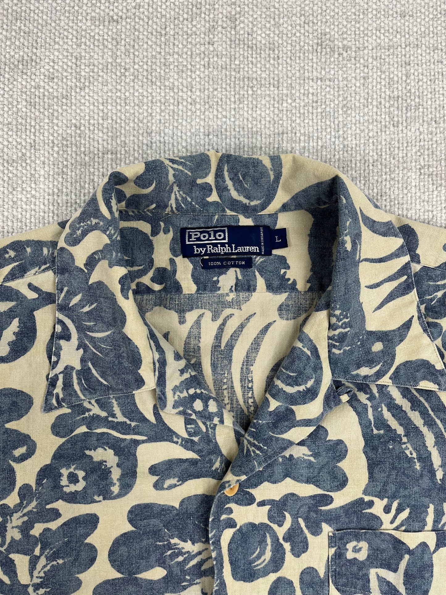 90's Polo Cotton Hawaiian Shirt