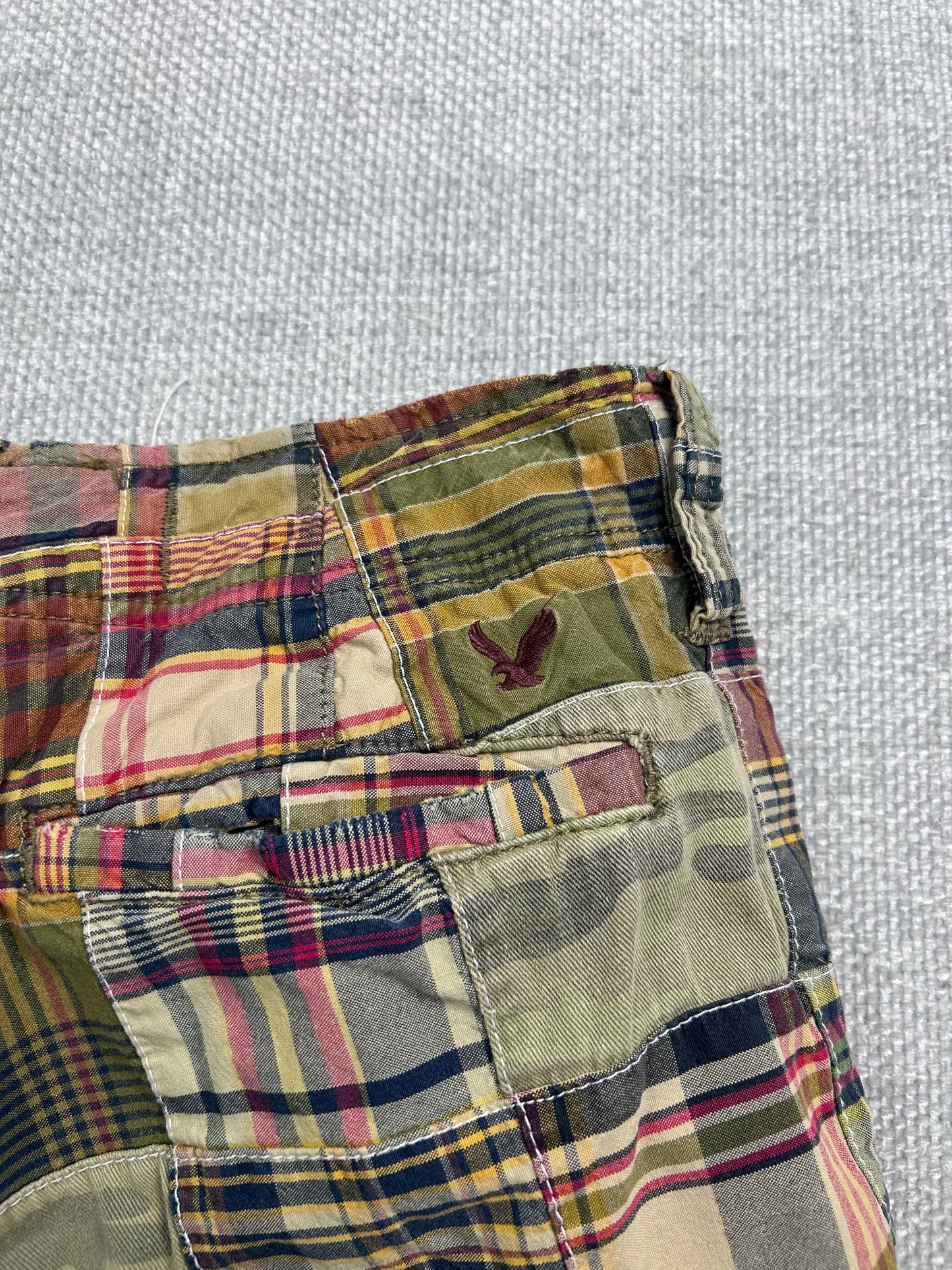 Y2K Patchwork Shorts 28"