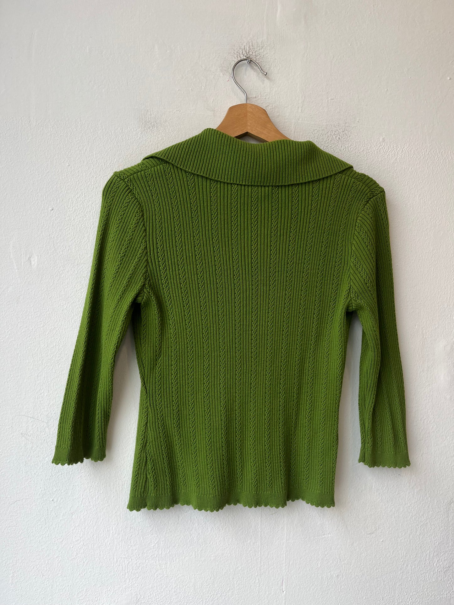 Y2K Green Knit Top