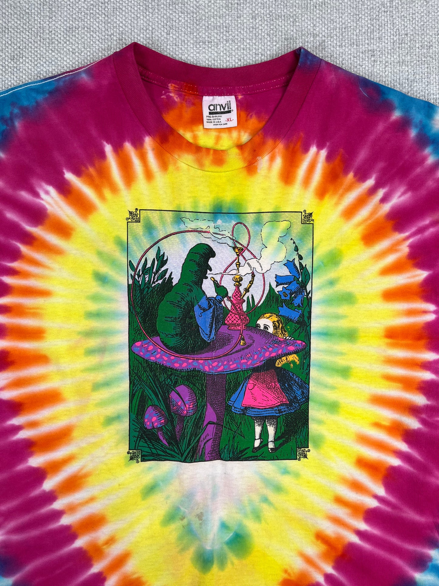 1986 Alice in Wonderland Tie Dye T-Shirt
