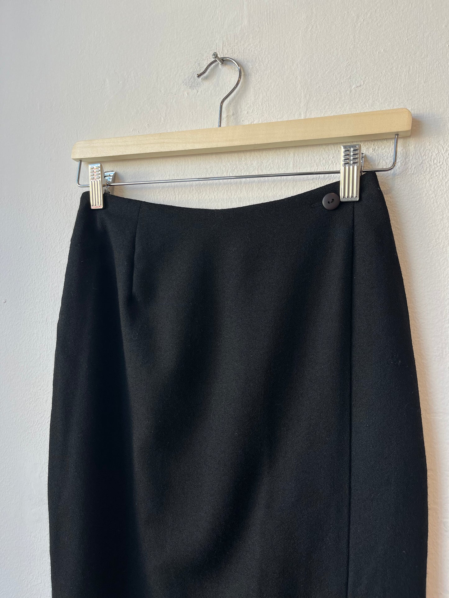 Y2K Wool Pencil Skirt 25"