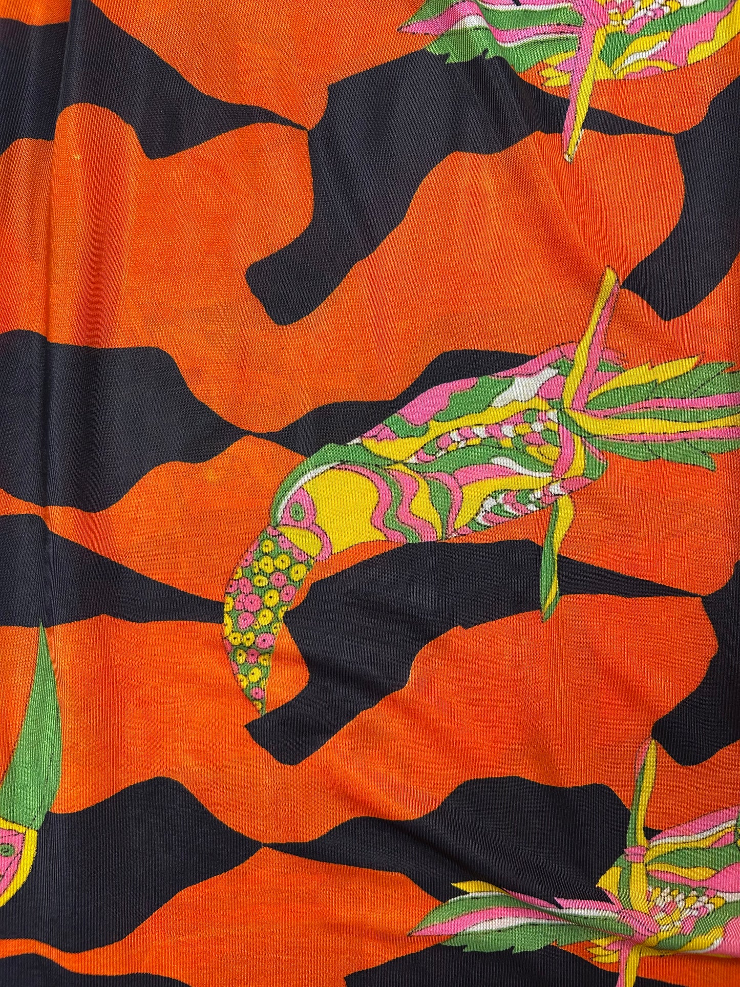 70's Parrot Wrap Skirt 25"