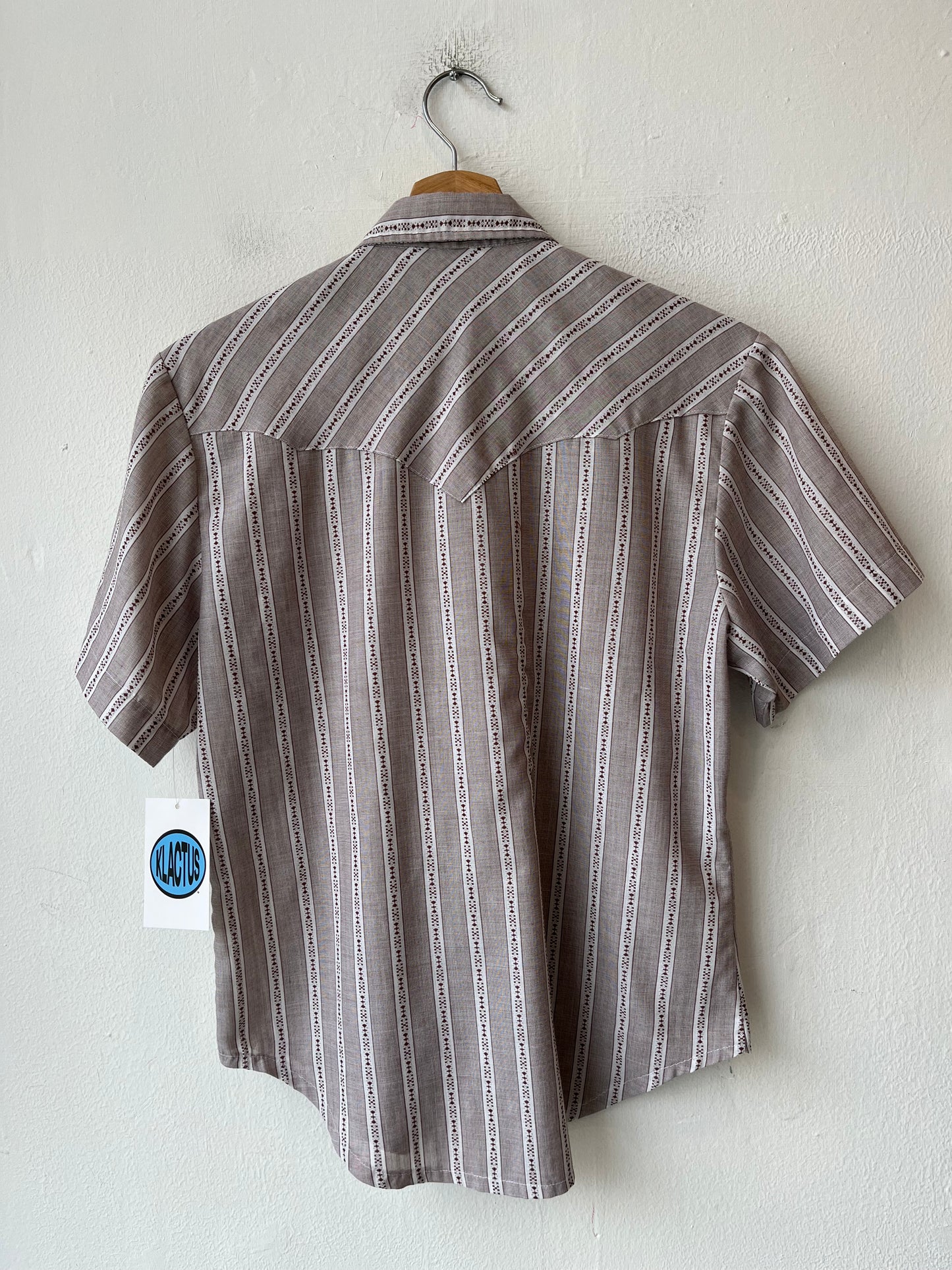 80's Striped Pearl Snap Shirt