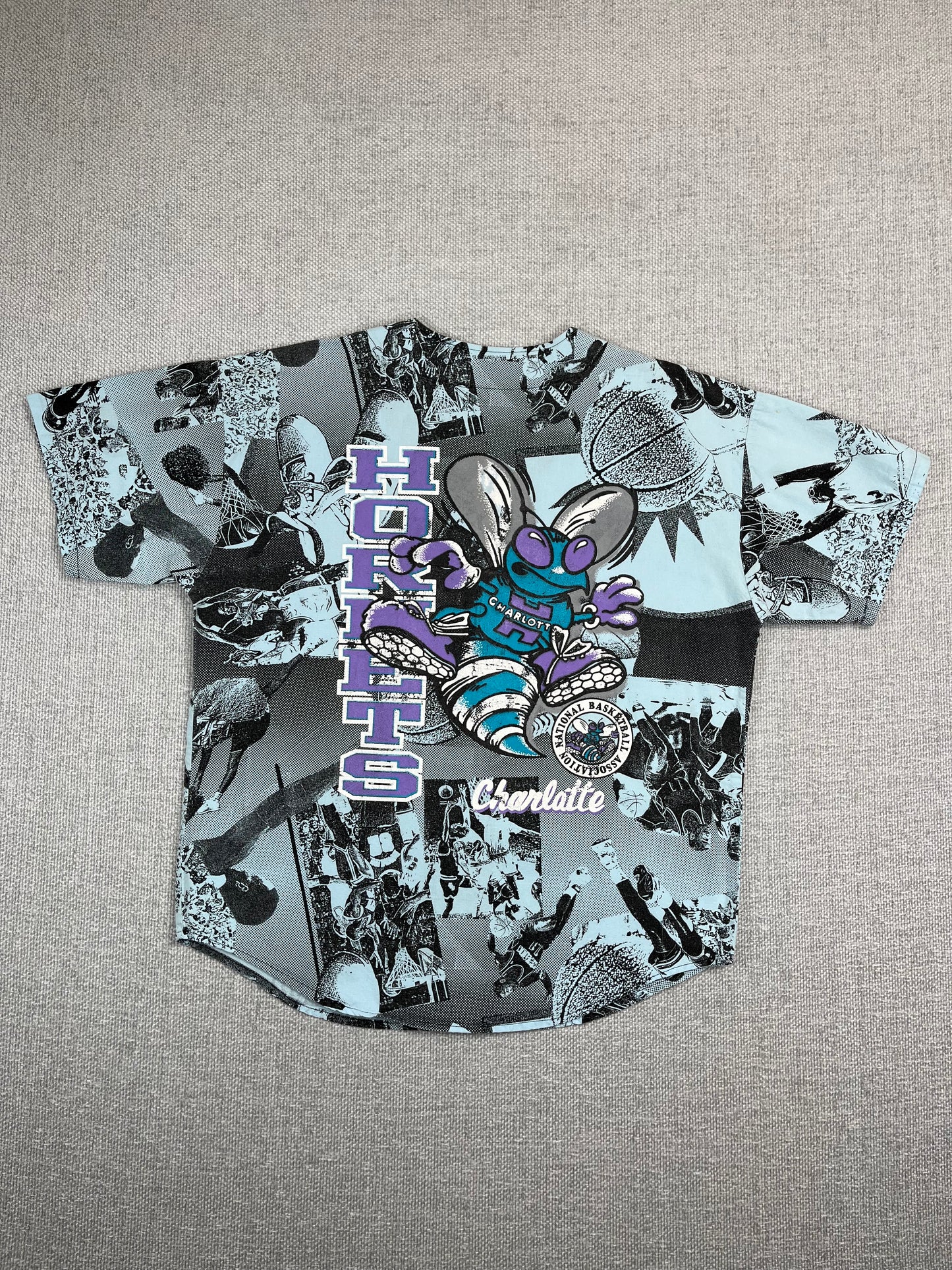 90's Charlotte Hornets Baseball Jersey