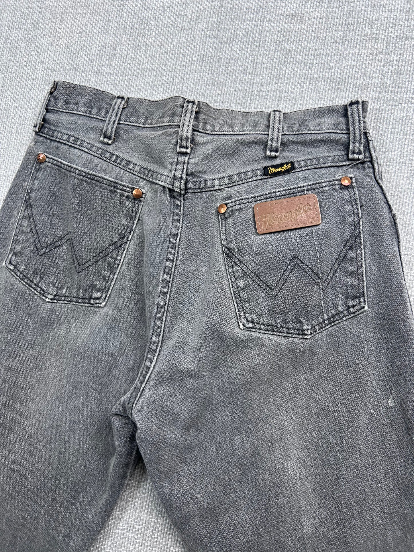 90's Faded Gray Wrangler Jeans 28"