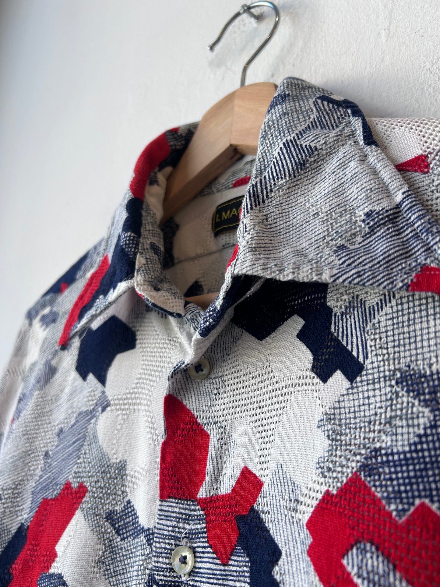 70's Patchwork Button Down Shirt
