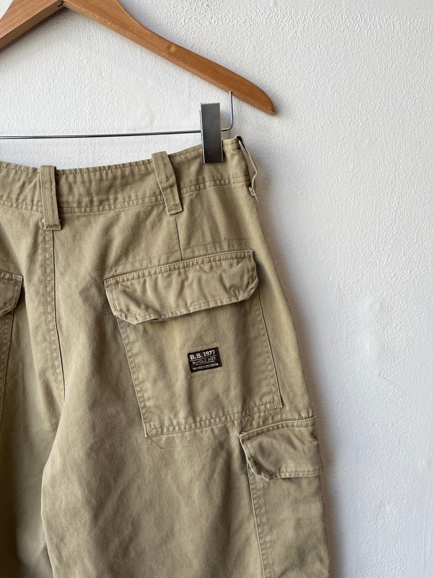 Y2K Tan Cargo Pants 32"