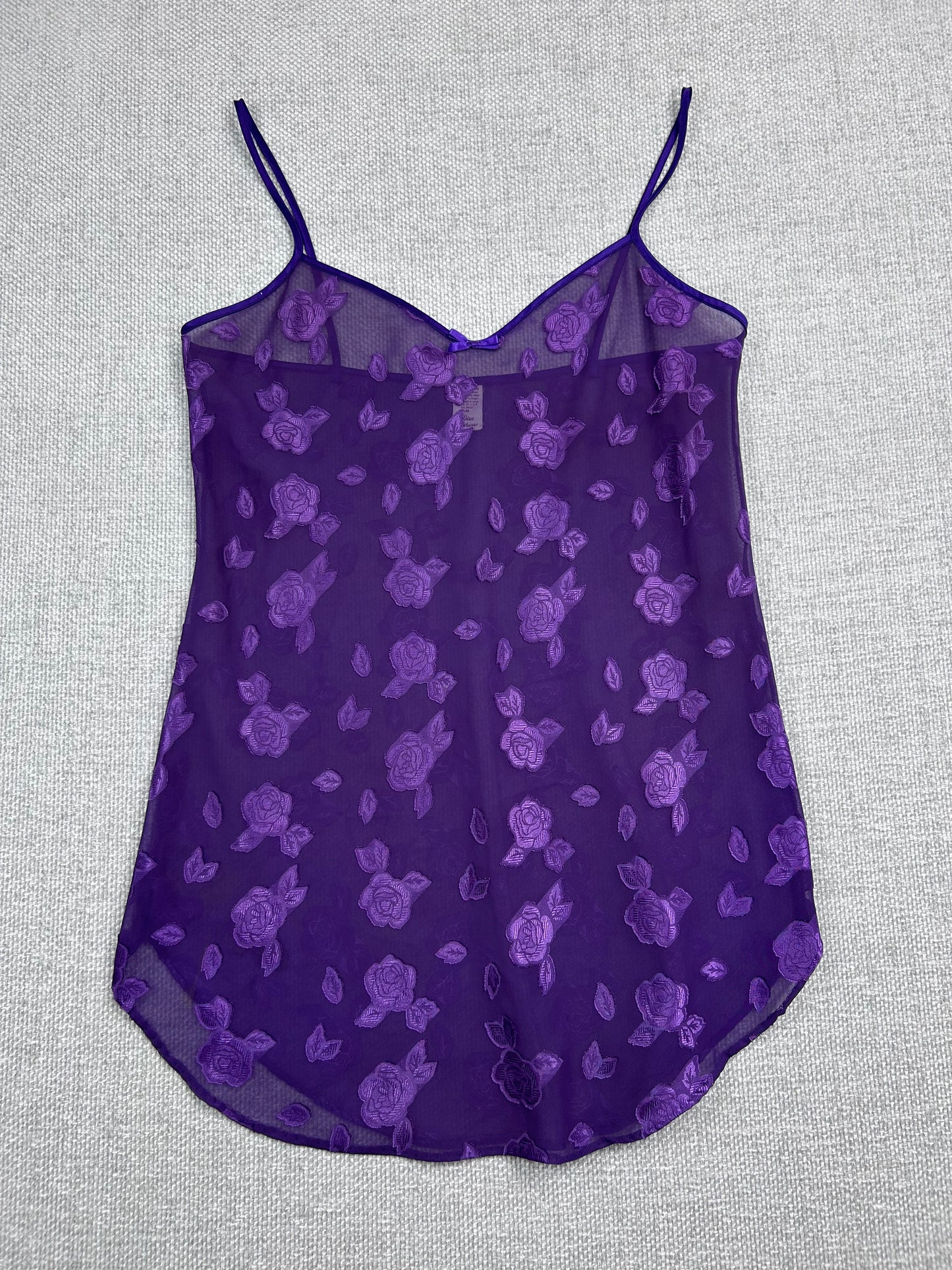 90's Sheer Purple Slip Dress