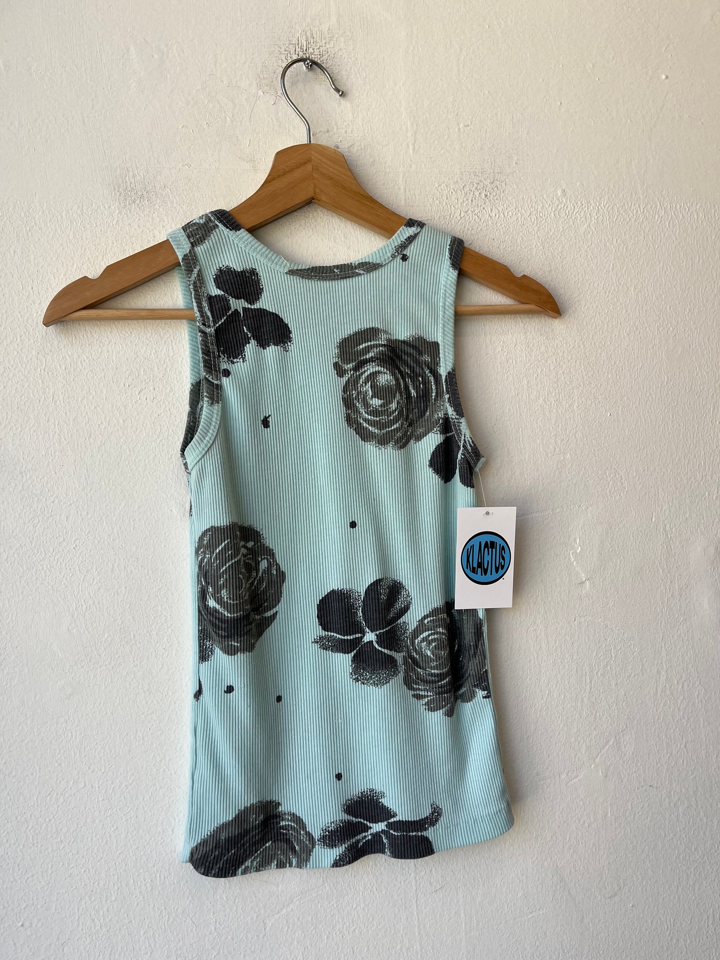 90's Blue Rose Tank Top