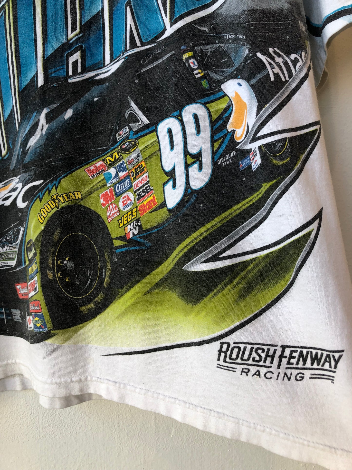 Y2K Aflac Nascar T-Shirt