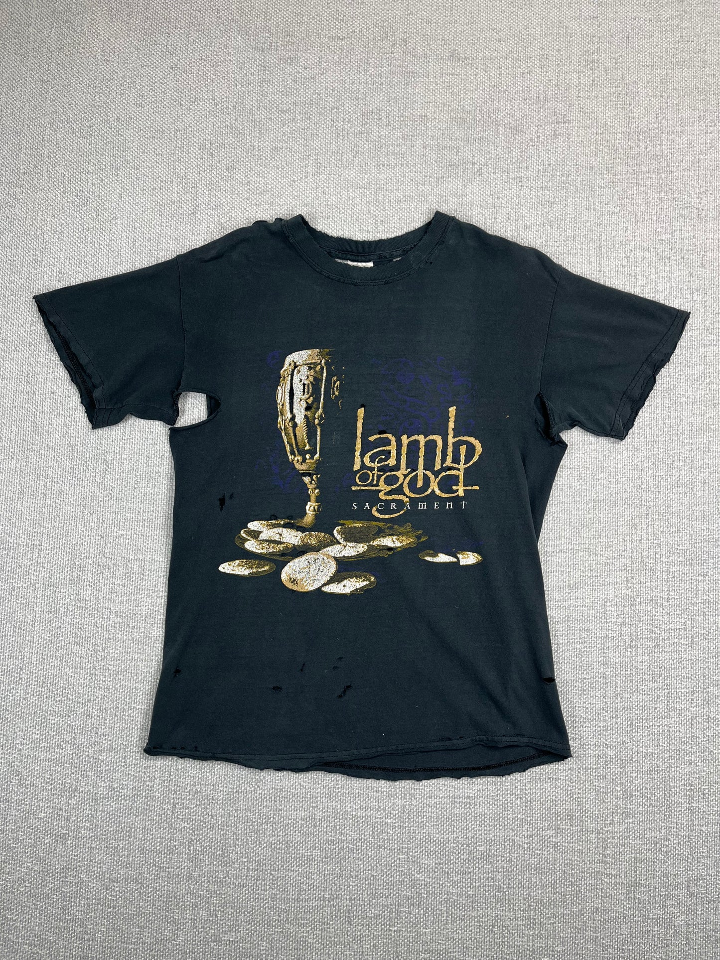 Y2K Lamb of God Distressed T-Shirt