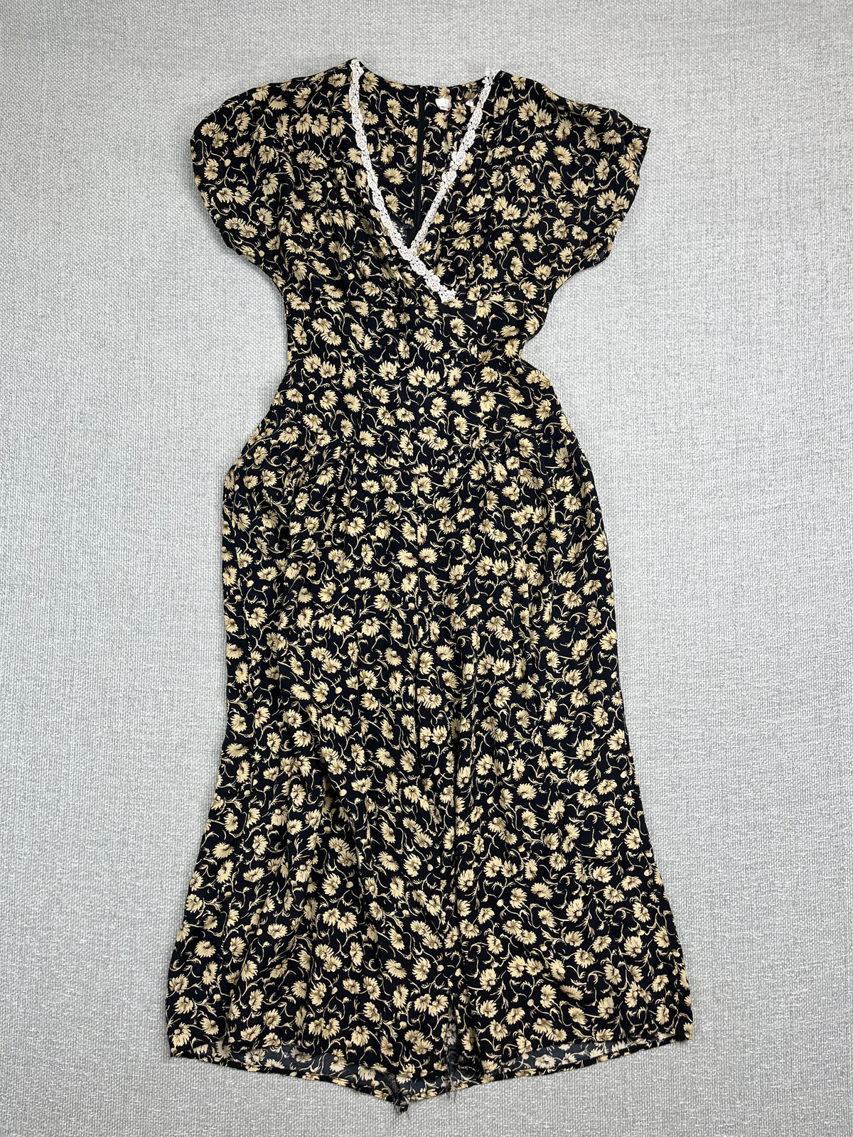 80's Floral Maxi Dress