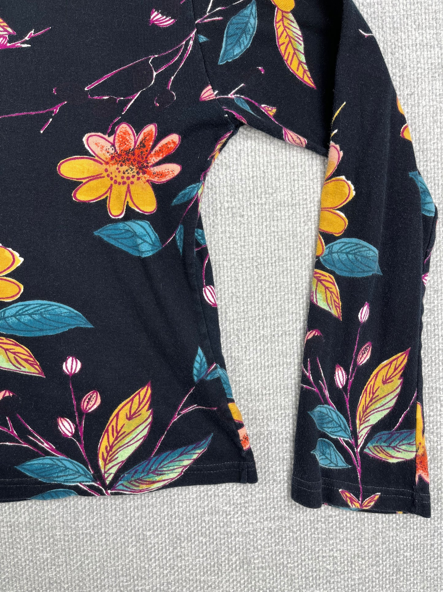 80's Floral Long Sleeve Shirt