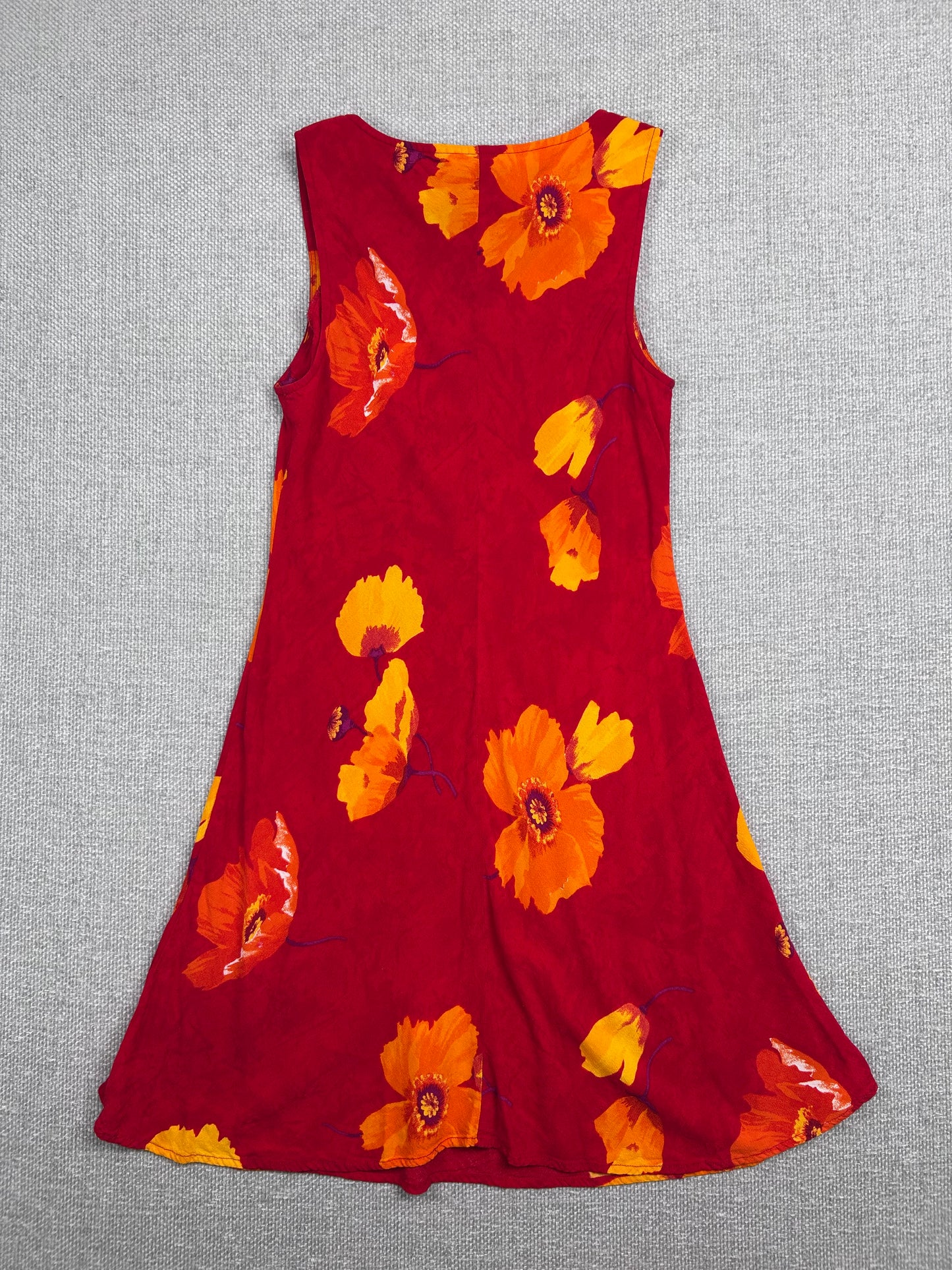 90's Rayon Floral Dress