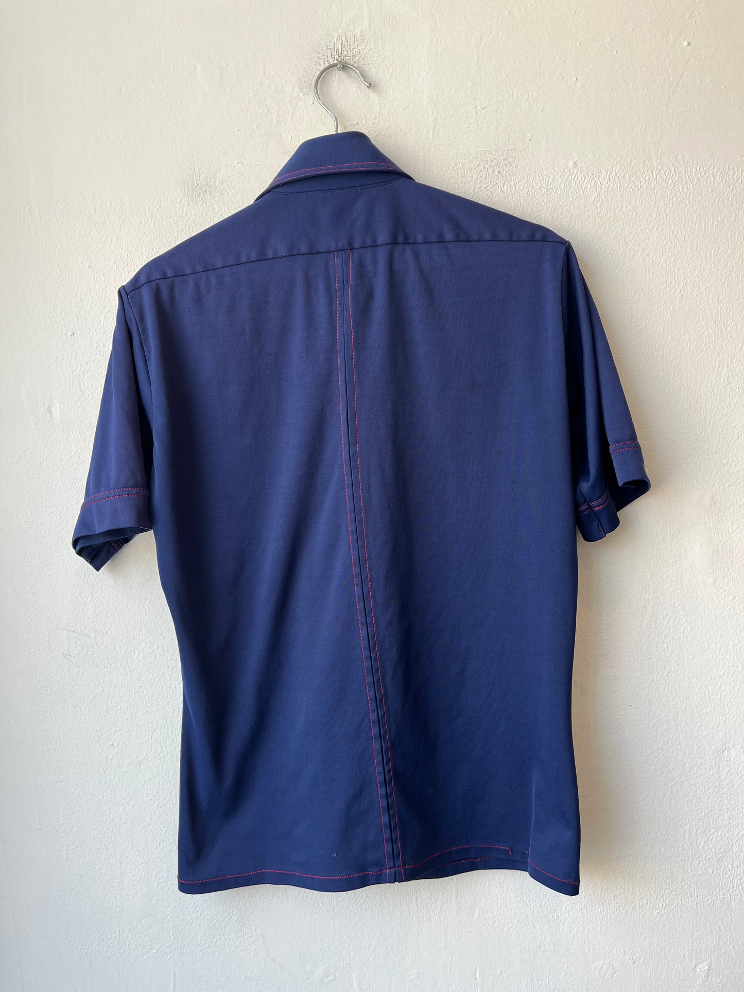 70's Contrast Stitch Button Up Shirt